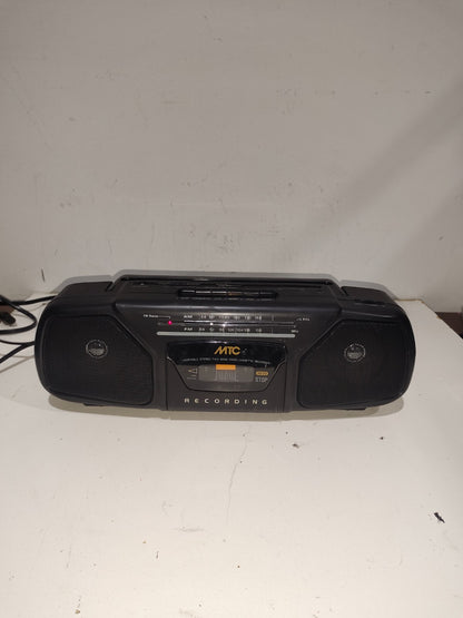 Vintage MTC AM/FM Stereo Radio Cassette Boom Box - Model - MS-1702DV