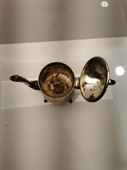 Vintage Silver Plated Tea Pitcher with Lid