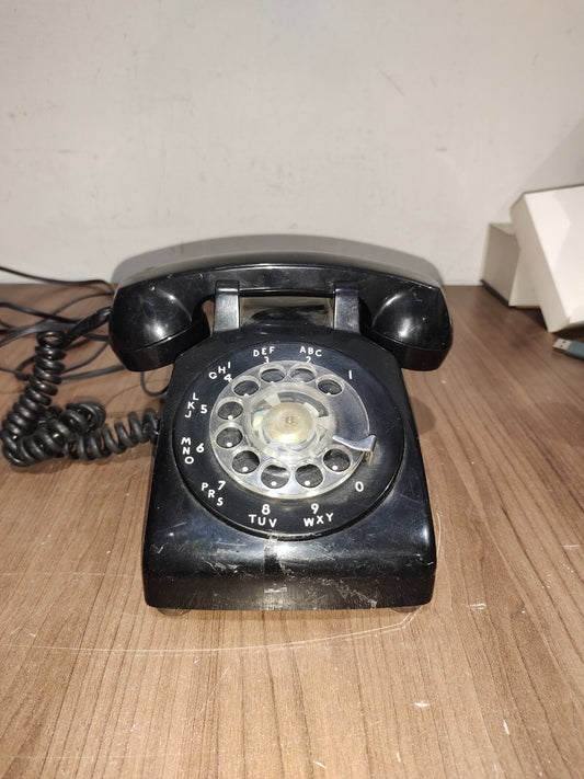 Vintage Rotary Dial G-Type Desk Phone Black Northern Telecom Inc.