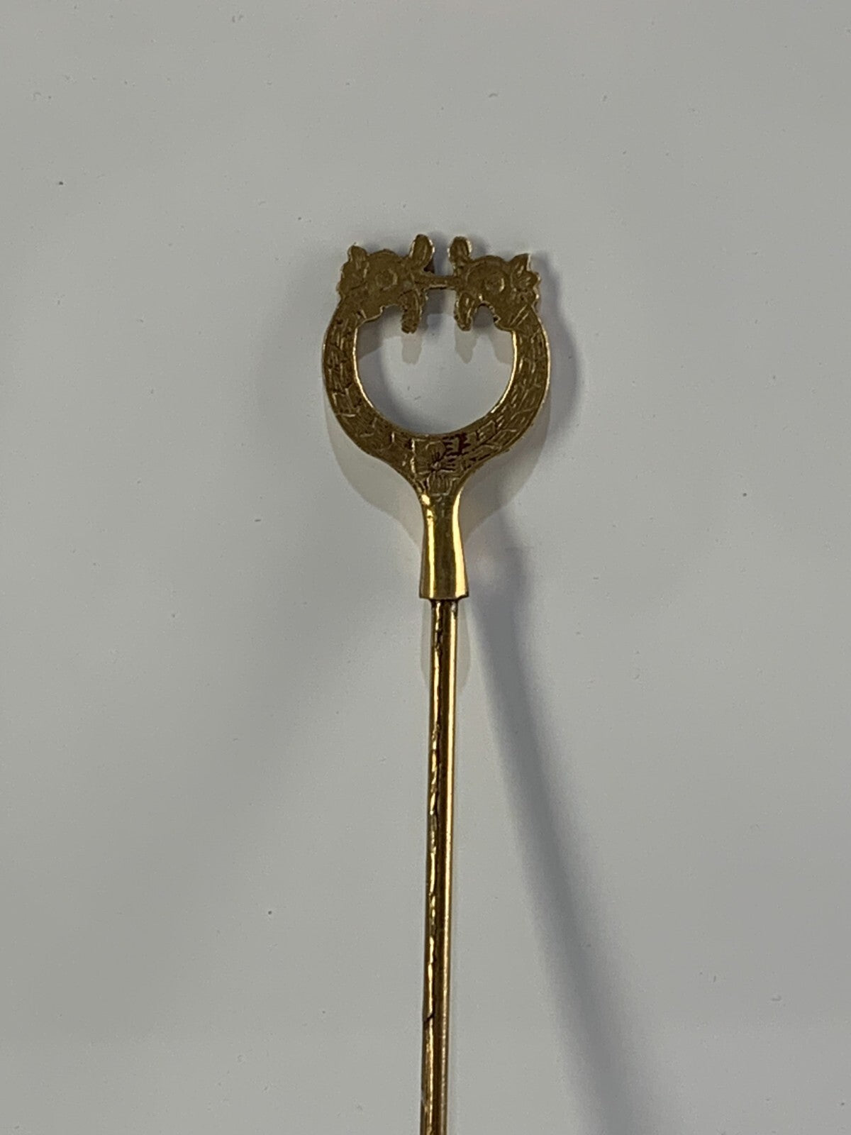Vintage Brass Candle Snuffer Solid Engraved Design Handle Ornate