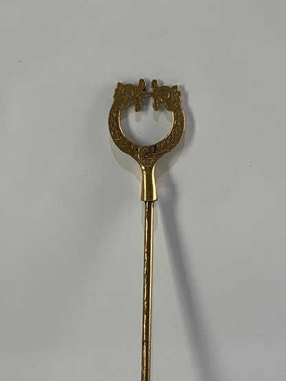 Vintage Brass Candle Snuffer Solid Engraved Design Handle Ornate