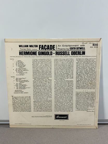 Walton Façade LP Gingold Oberlin Brunswick AXA 4526 UK Mono