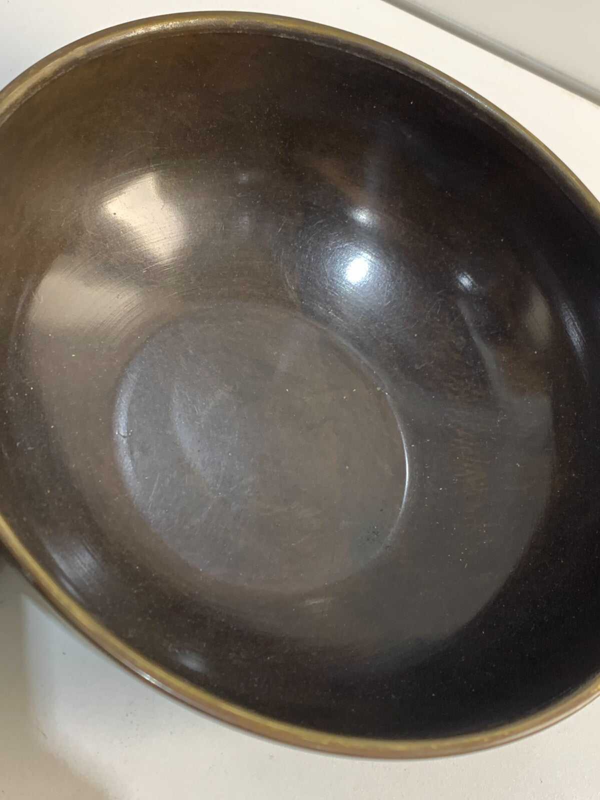 Vintage Dayagi Covered Enameled Brass Bowl