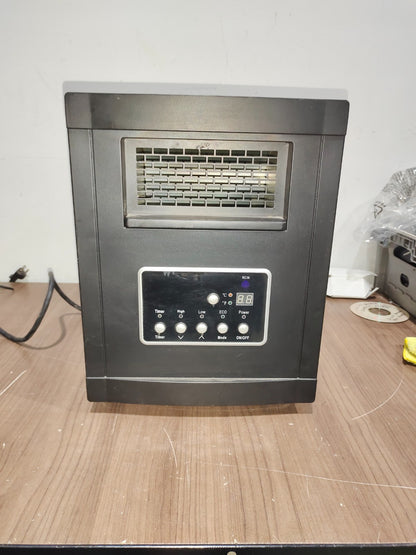 Intertek 1500W Electric Indoor Infrared Quartz Space Heater - Model - LS1002HH13