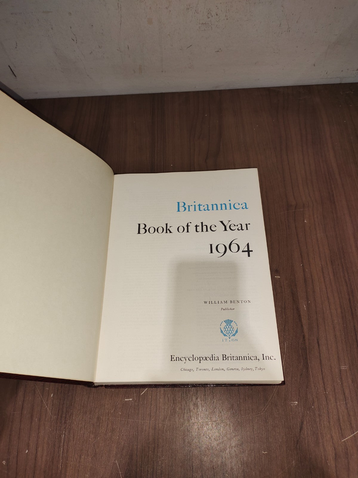 Encyclopedia Britannica Book Year - 1964