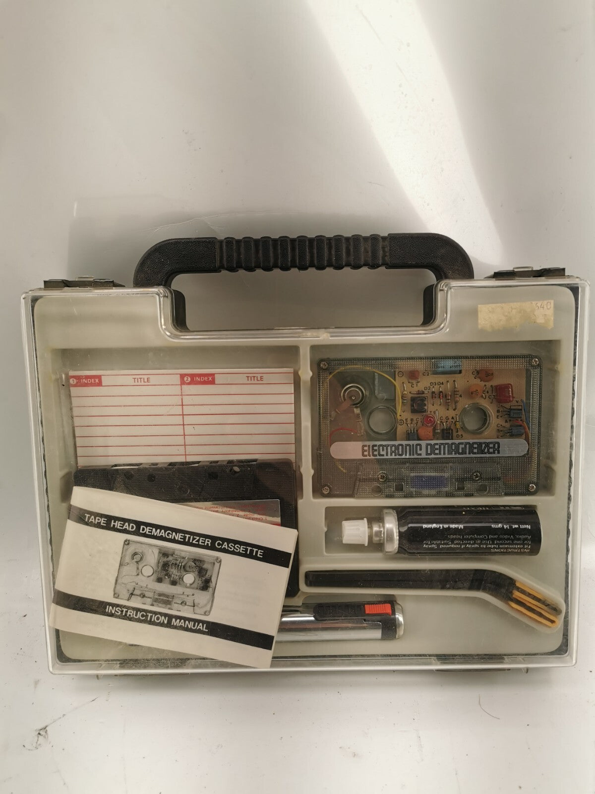 Bib Audio cassette care system