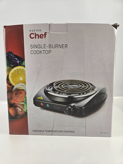 Chef Master Single Burner Portable Cooktop