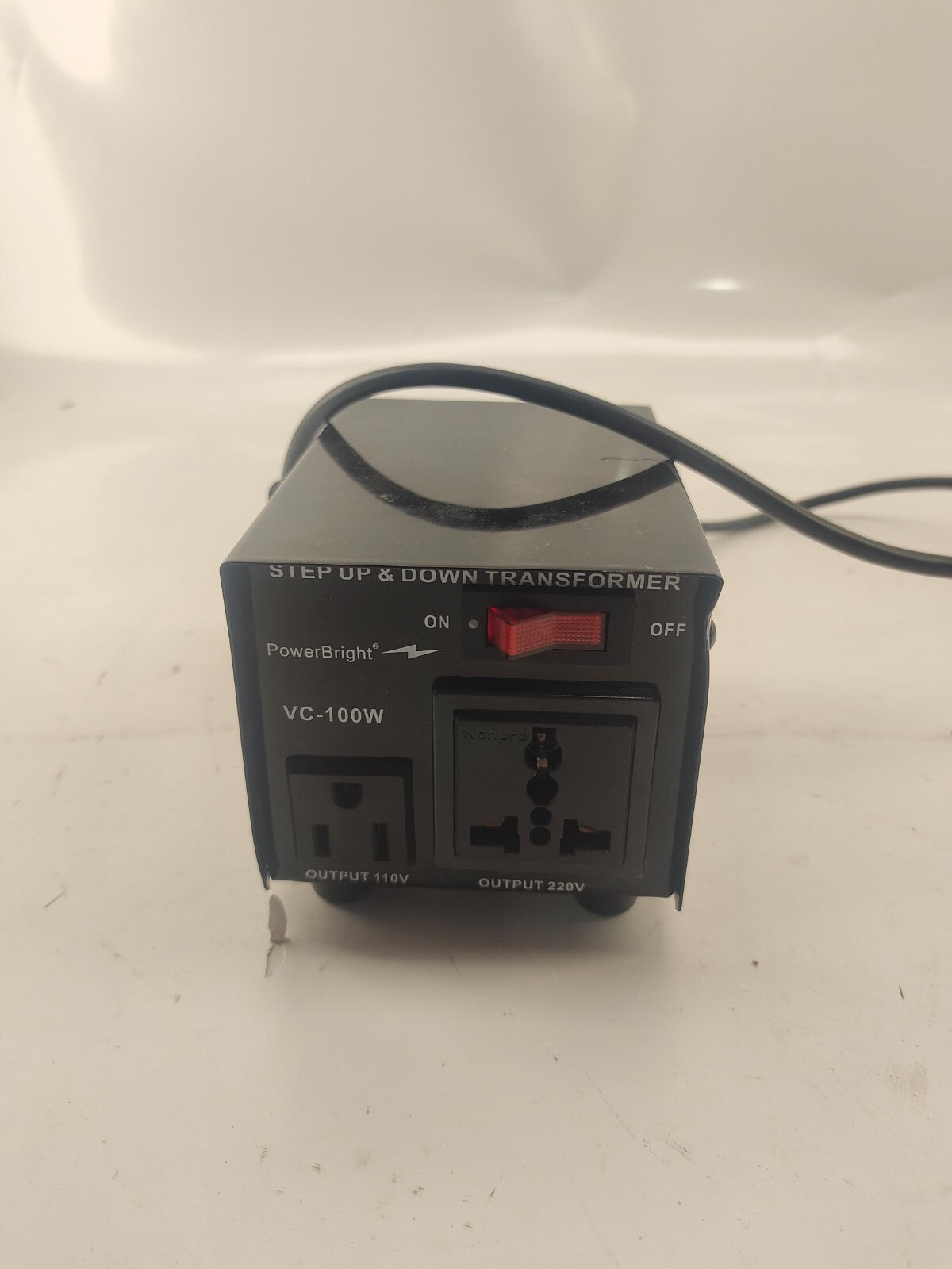 Power Bright VC100W Voltage Transformer 100 Watt Step Up/Down 110V - 220V