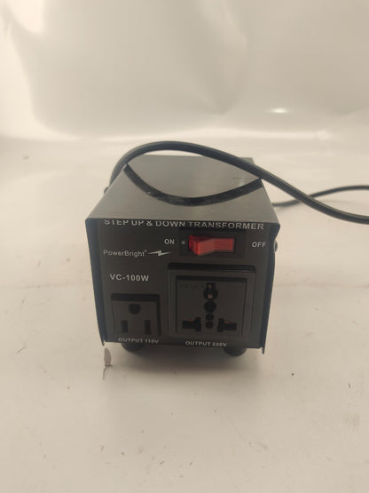 Power Bright VC100W Voltage Transformer 100 Watt Step Up/Down 110V - 220V