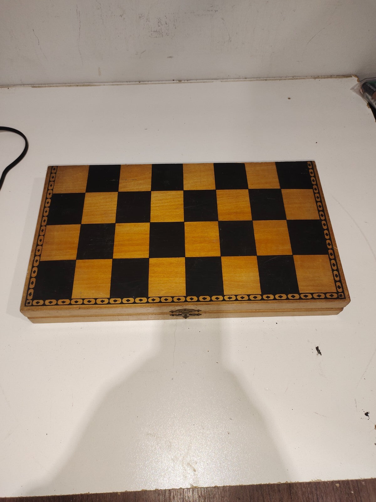 Vintage Chess Set with Board - Chess Pieces of Marble