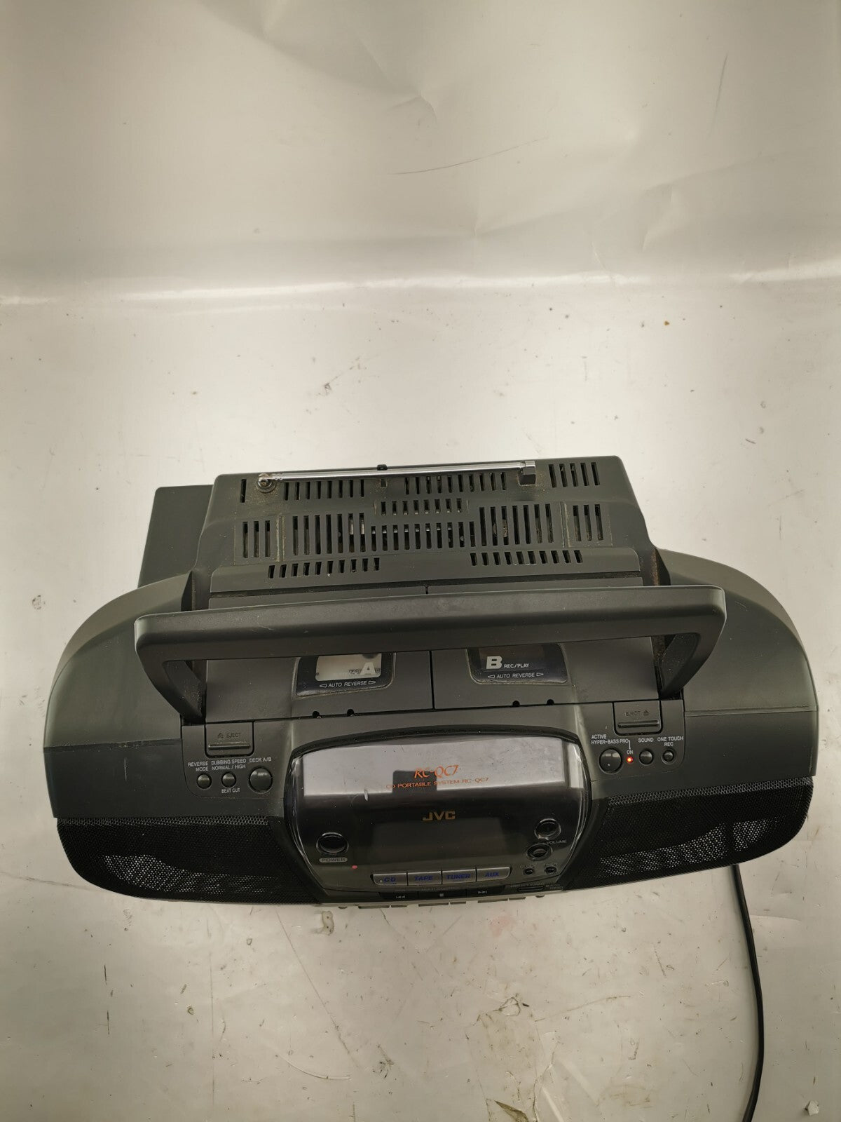 VTG ~ JVC RC-QC7 Portable 3 CD Changer AM/FM Radio BOOMBOX