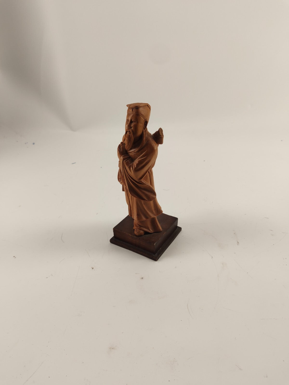 Vintage Boxwood Carved Chinese Figurine