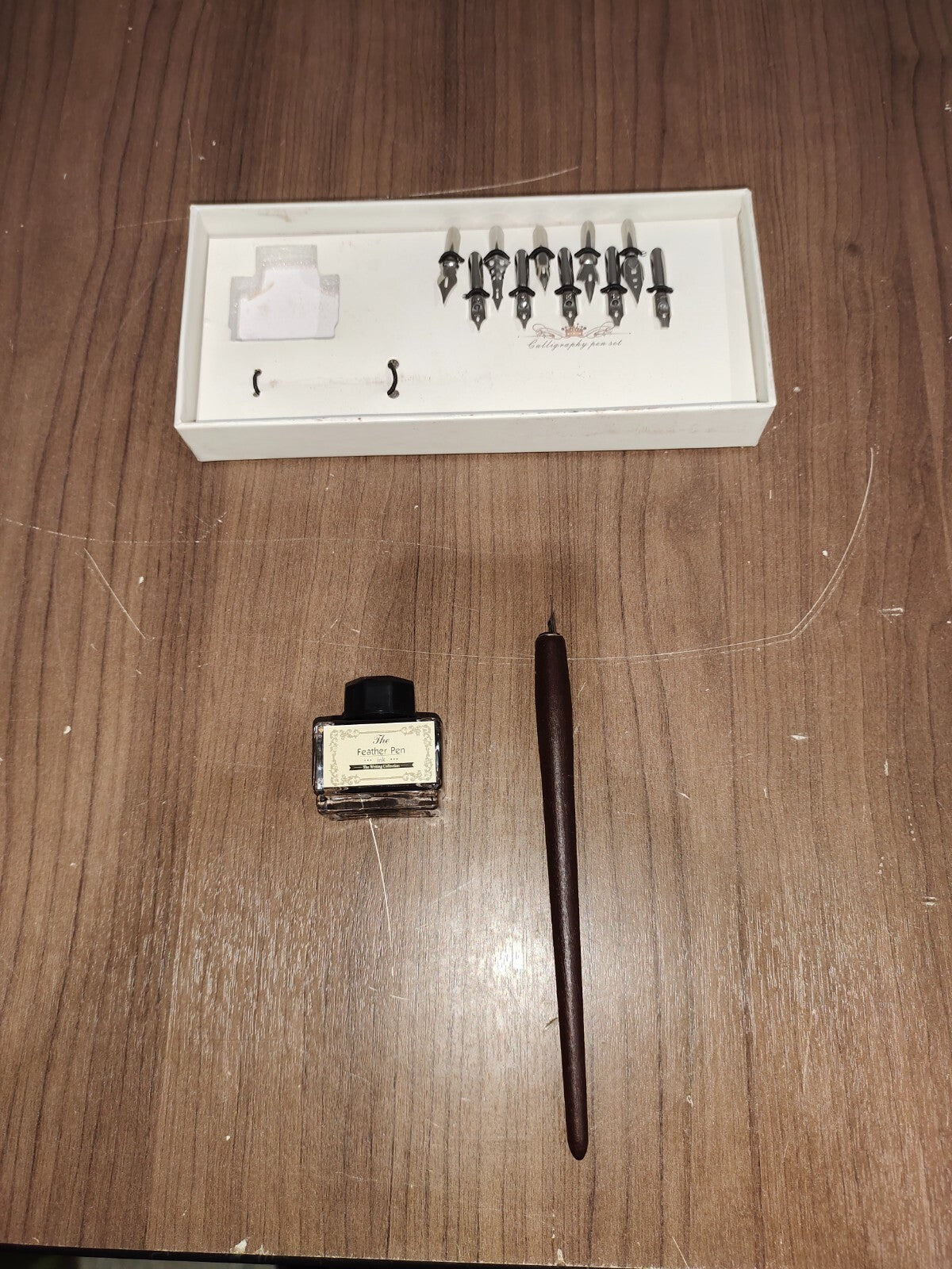 Calligraphy Pen Set - 10 Attachments The Feather Pen Ink