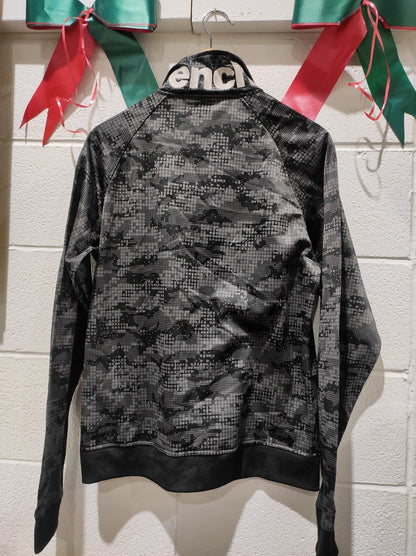 Bench Sweater Women's L Gray Full Zip Outdoors Running Casual Sweatshirt