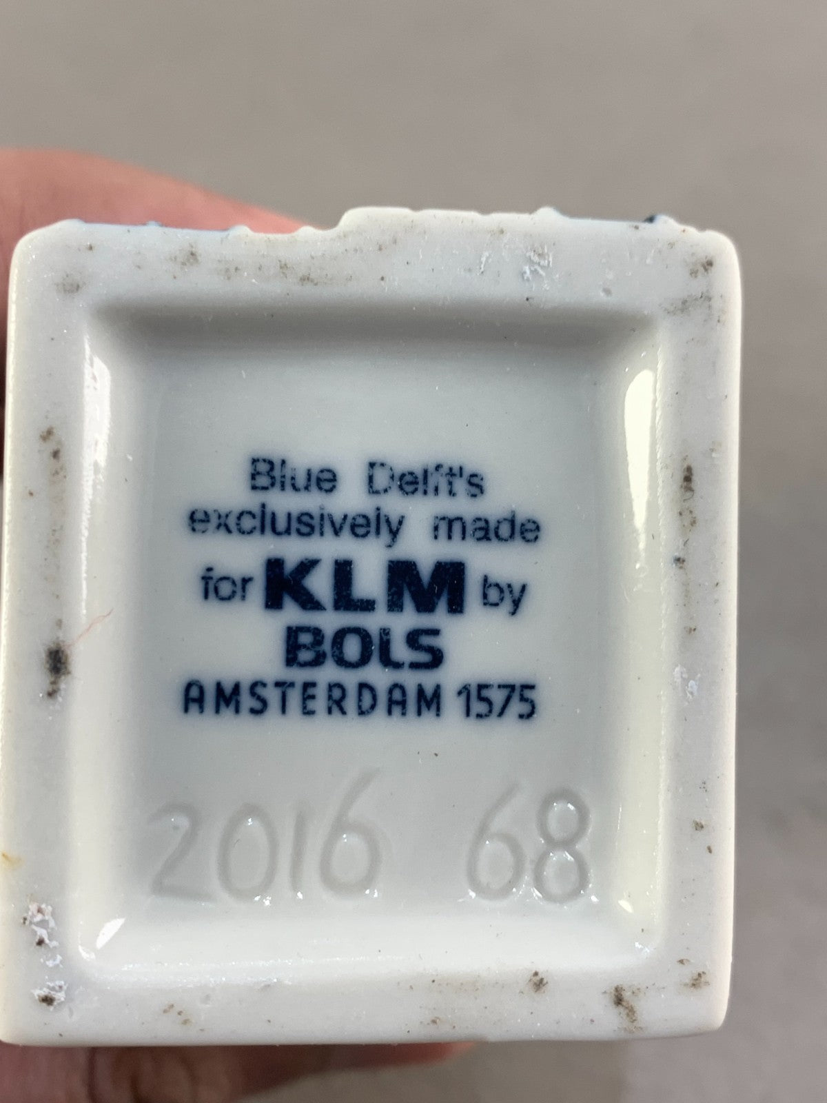 Delft s Blue KLM BOLS Miniature Dutch House, Number 68.