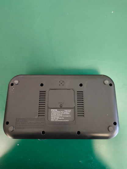 iHome Dual Charging FM Clock Black Radio Dock Alarm Aux iDL95