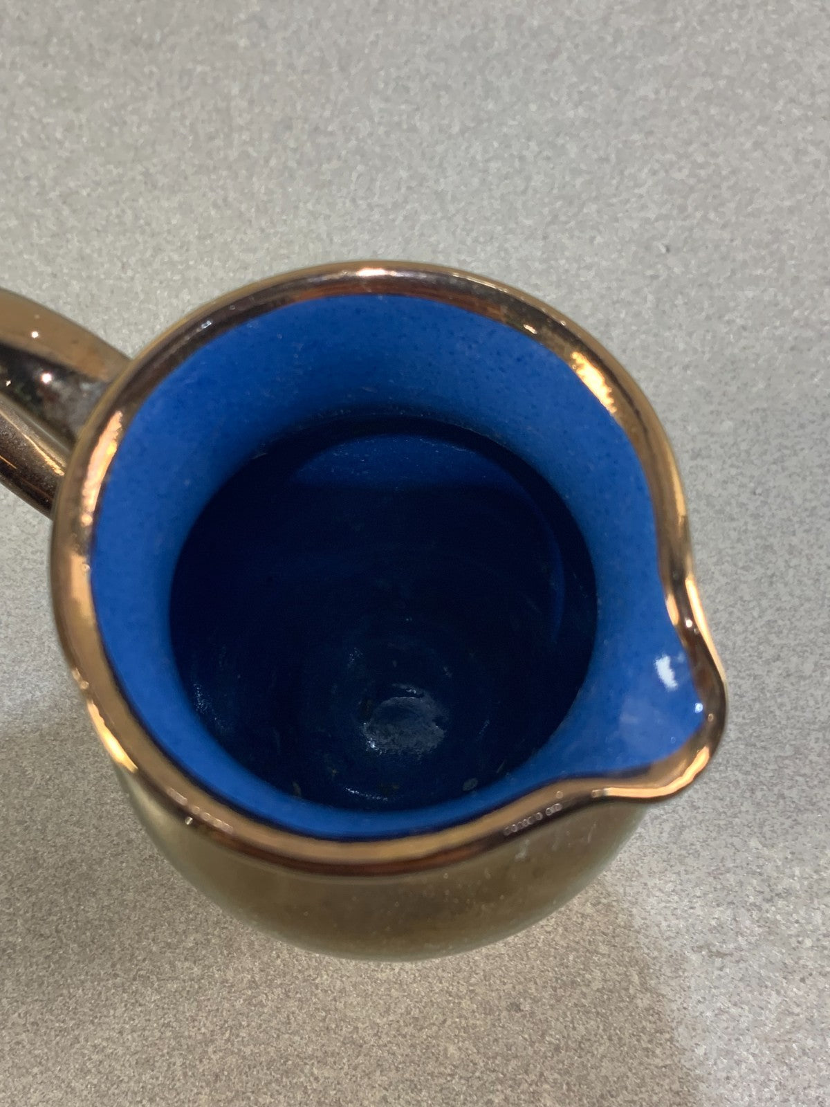 Vintage Welch Copper Lustre Lustreware Small Pitcher Creigiau Pottery