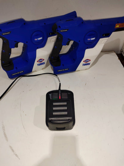 Clorox Electrostatic Sprayer Turbo Pro Blue - With Extra Spray Gun No Battery