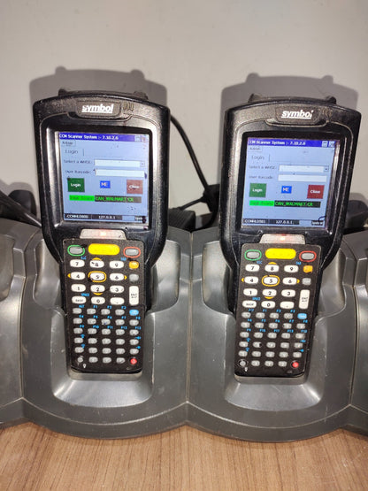 Symbol CHS3000-4000C Charging Dock & MC32N0 Barcode Scanner (4 Scanner Guns)