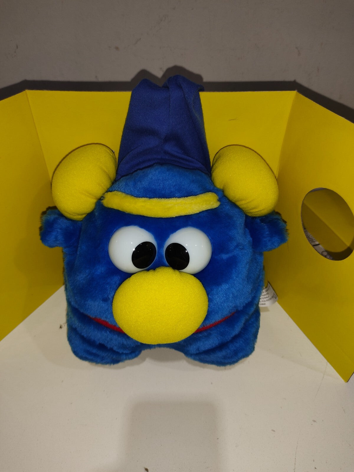 Vintage 1997 Rumpus Wake Me Willy Clock Child Plush Stuffed Animal Collectible