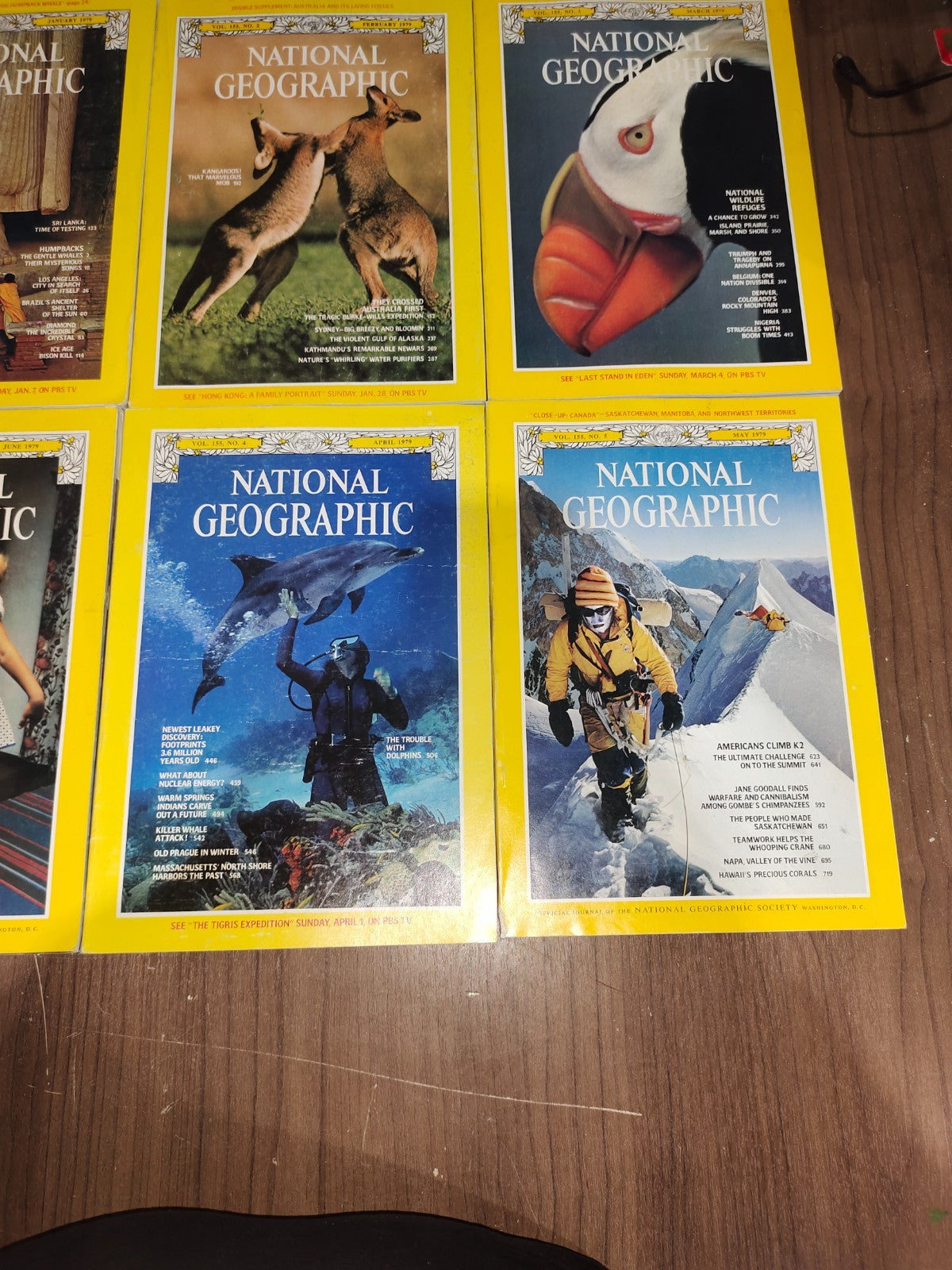 National Geographic - 1979 - January-June - Case Faux Leather - Magazines