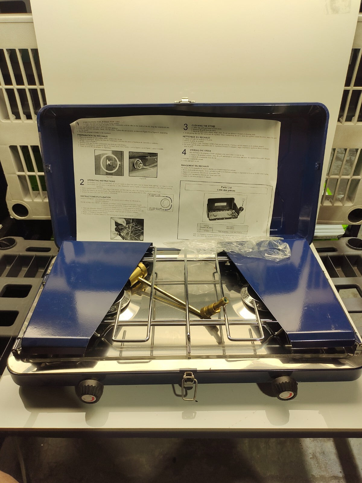 Woods Vintage Primus Optimus Camp Stove 2 Burner - Runs on Propane