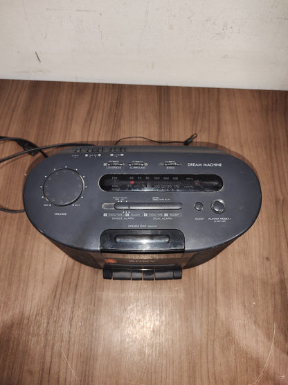 SONY Dream Machine Model ICF-CS650 Am/Fm Radio, Clock, Cassette Player