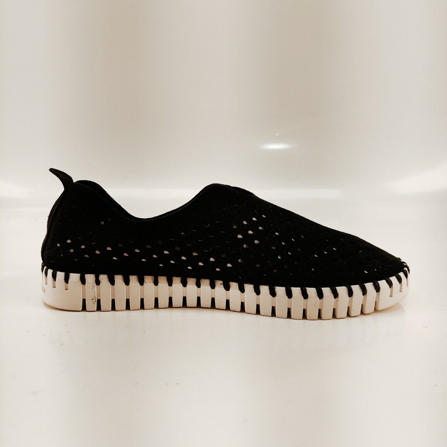 Ilse Jacobsen Black and White Espadrilles Women's Size EU 38