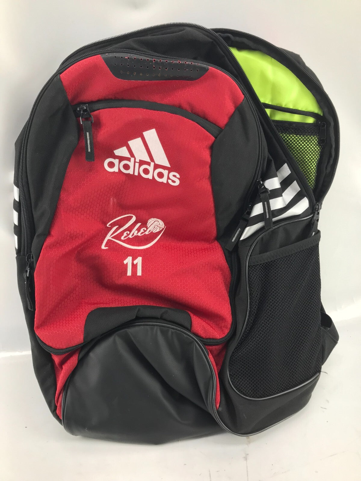 Adidas Stadium Black Red Soccer Team Backpack