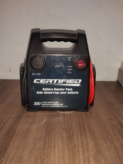 Certified Battery Booster Pack - 300 Crank Assist AMPS Certified Battery Booster Pack - 300 Crank Assist AMPS