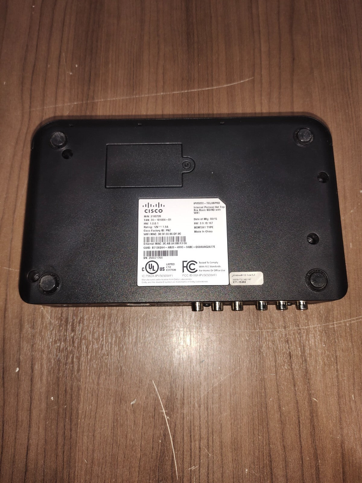 Cisco Technicolor IPV5050 HD Set Top Box IPV-5050