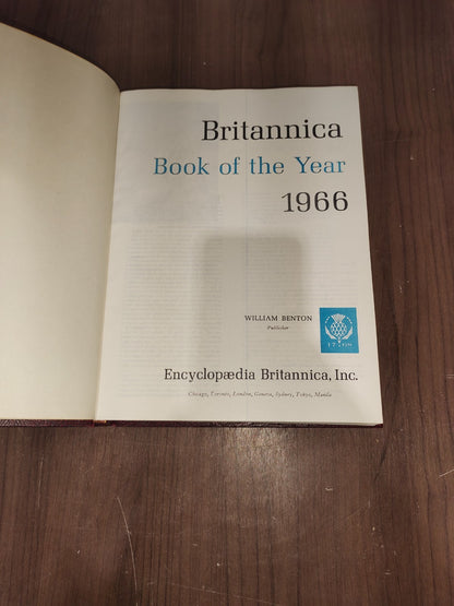 Encyclopedia Britannica Book Year - Set of 3 (1966-1967-1968)