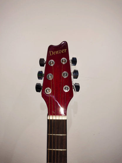 Denver DD44S Guitar With Bag - RED
