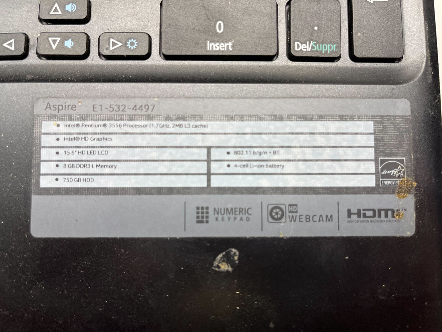 Acer Aspire E1-532-497 FOR PARTS