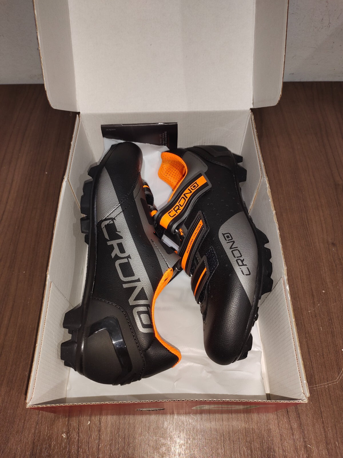 Crono CX-4-17 MTB NYLON Black Orange Shoes - Size - 43.5 (EUR)