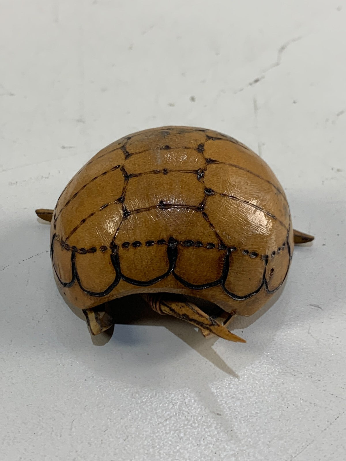 Vintage Wood Bobble Head Turtle Nodder Made in Japan