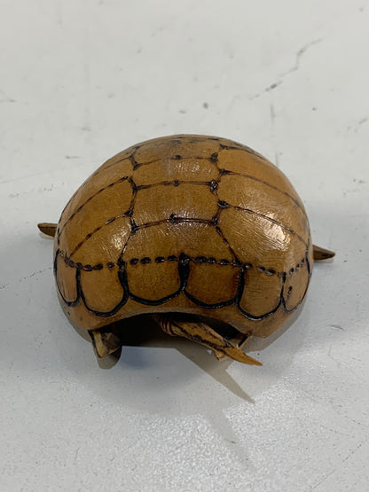 Vintage Wood Bobble Head Turtle Nodder Made in Japan