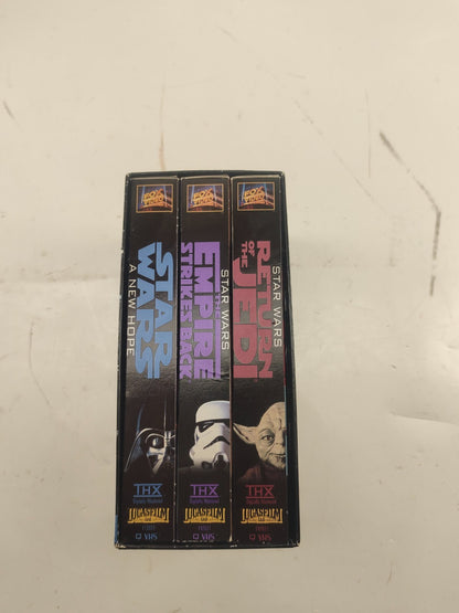 STAR WARS Trilogy Box Set 3-Tapes (VHS, 1995) Original Version THX Edition