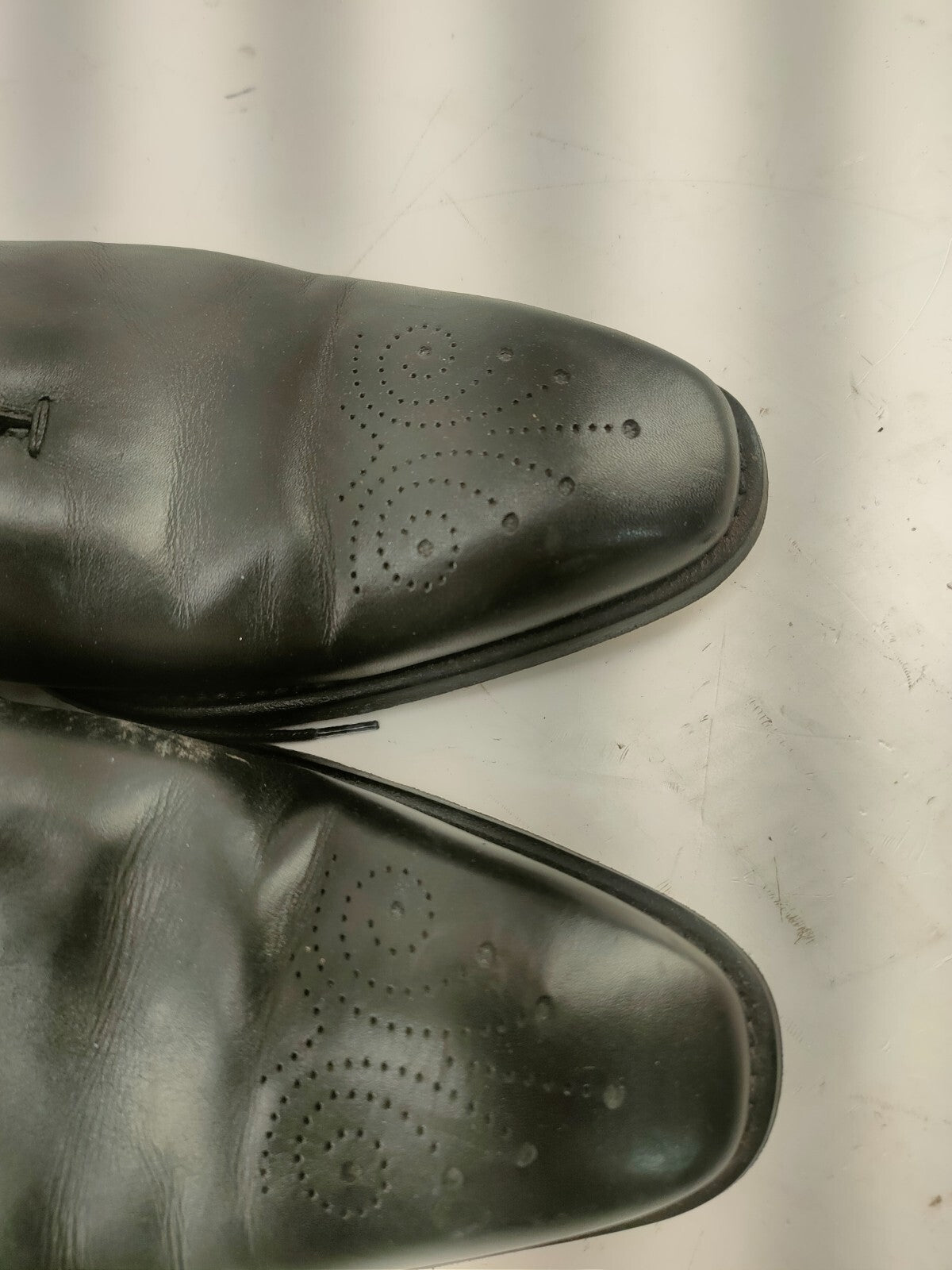 Calzoleria Toscana Made in Italy Men's Black Leather Dress Shoe