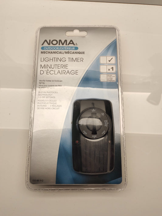 Noma Mechanical Outdoor Photocell Technology Lighting Timer Energy Saver NEW