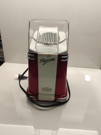 Hot Air Popcorn Maker Machine Mini Popper Nostalgia 50's Style TESTED/WORKING