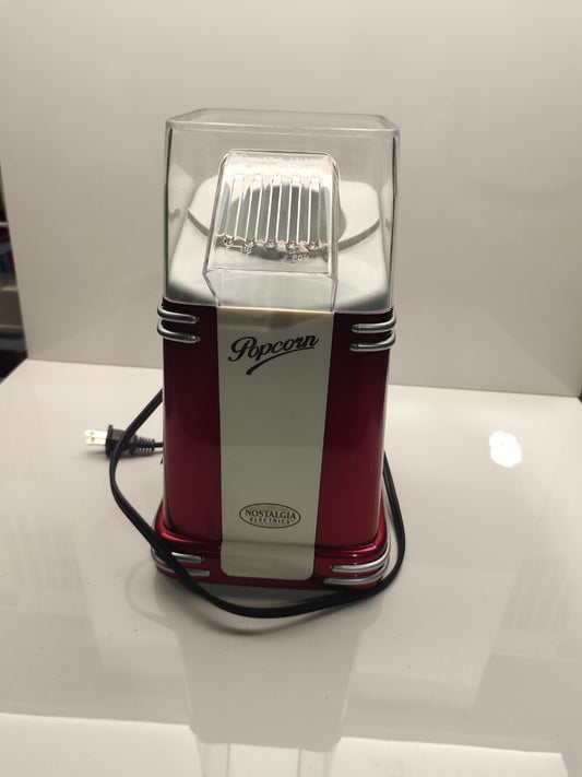 Hot Air Popcorn Maker Machine Mini Popper Nostalgia 50's Style TESTED/WORKING
