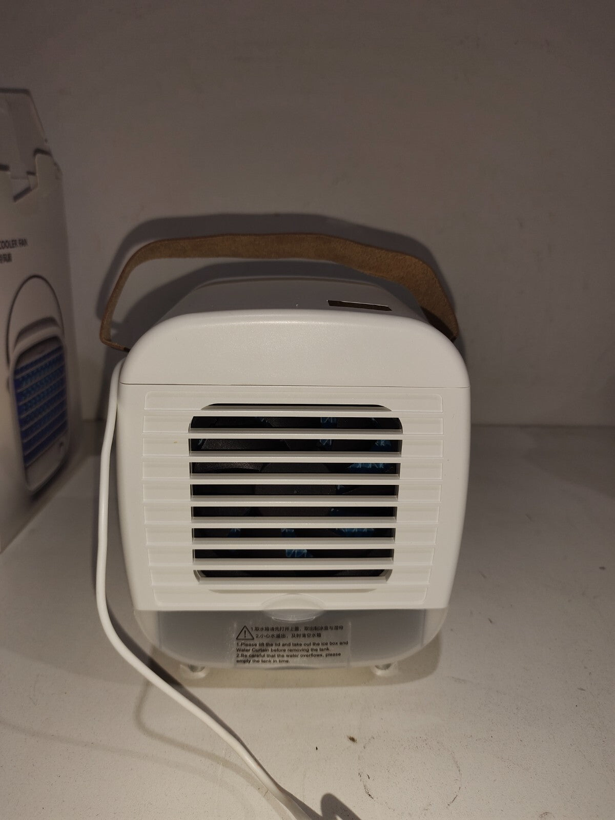 Desk Cooler Fan LED Blue model # HQM-FC01