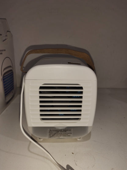 Desk Cooler Fan LED Blue model # HQM-FC01