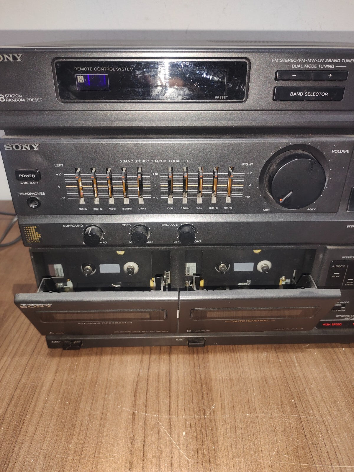 Sony Stereo System - HST-V302 - Untested