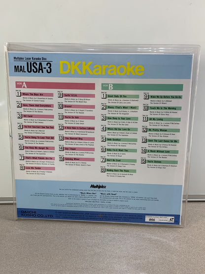 DK KARAOKE English Song Series Laserdisc LD MAL USA-3 Multiplex Laser Disc