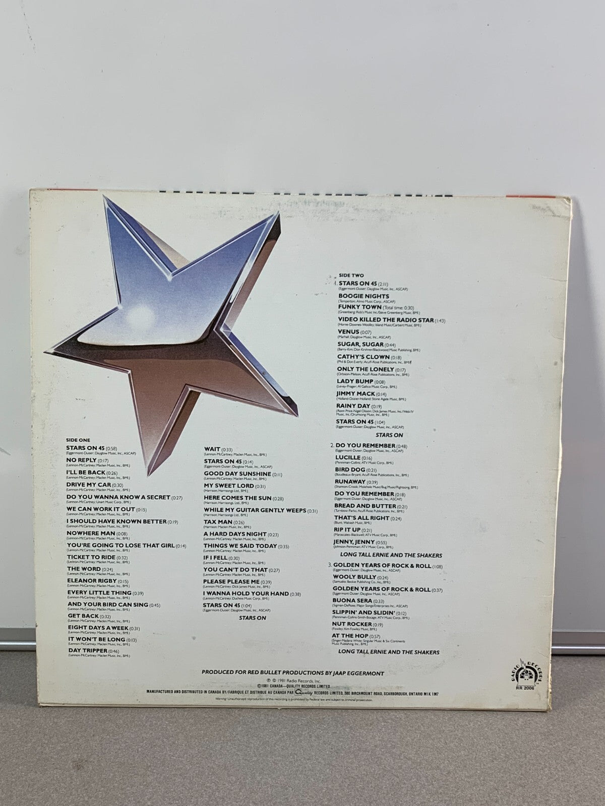 Stars On Long Play  - Pop Rock And Funk On Vinyl Lp (1981)