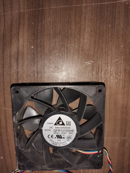 Delta QFR1212GHE High Speed  GPU Cooling Fan DC 12V 2.7A  4Wires - Set of 4 - 7