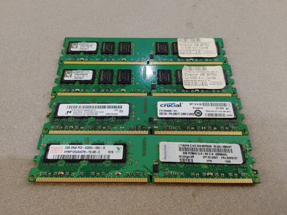 GREAT CONDITION 10GB DDR2 5300 4 DIMMs PACK