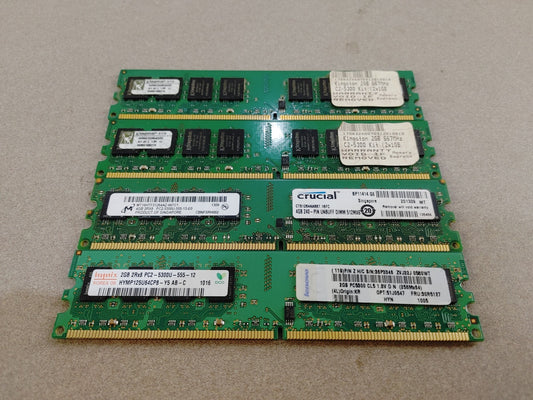 GREAT CONDITION 10GB DDR2 5300 4 DIMMs PACK